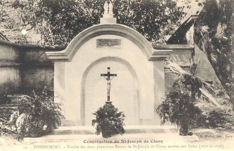 07-14 - Pondichery - tombe soeurs Cluny